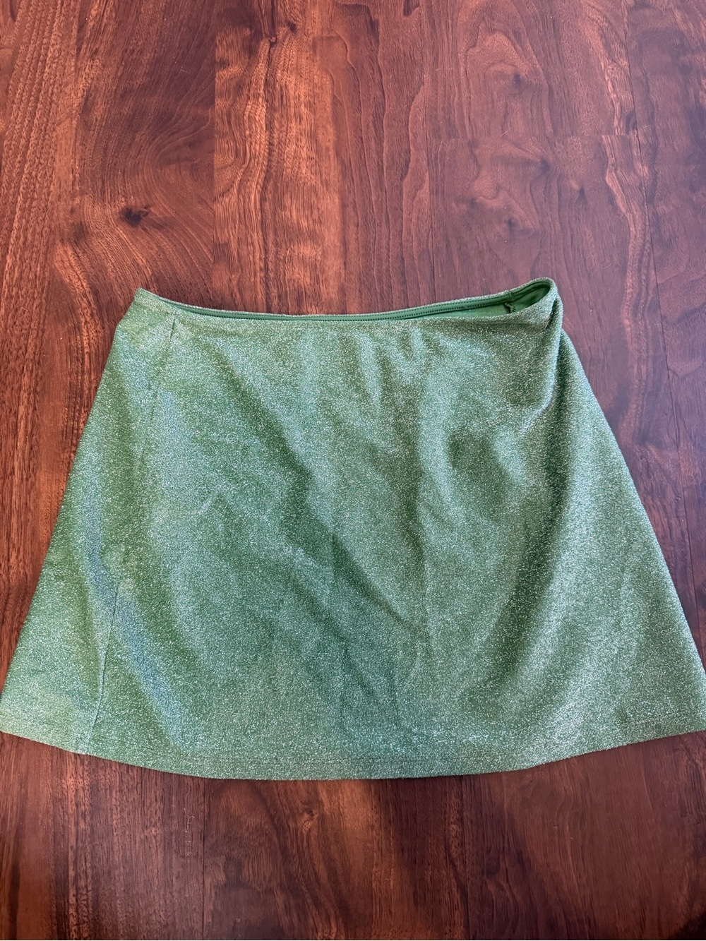 3/$30 ☀️ Victoria Secret PINK Swim Cover Up Mini Skirt Womens Green Shimmer